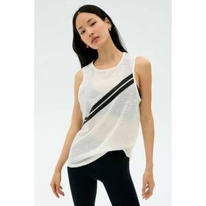 NEW SPLITS59 bandit mesh tank in white/black